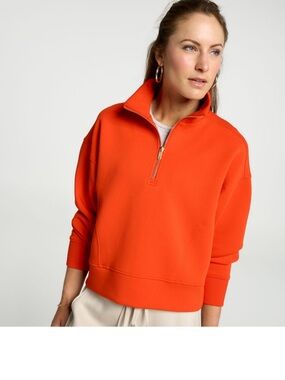 CALIA Women’s Soft Scuba Mock Neck 1/4 Zip